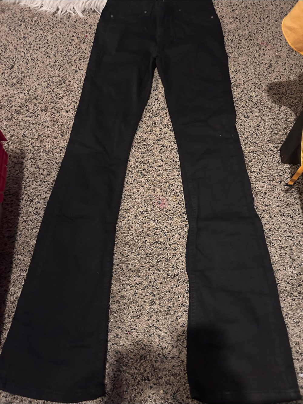 ST Studio Black High Waist Bootcut Jeans Stretch Size 27” 34”